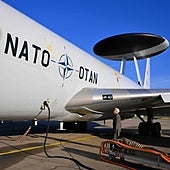 La flota de 14 Boeing E-3A de la OTAN es el único elemento militar físico que pertenece a la OTAN