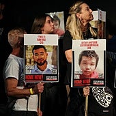 Manifestación reciente en Israel para exigir la devolución de los restos de los rehenes Ran Gvili y Sudthisak Rinthalak