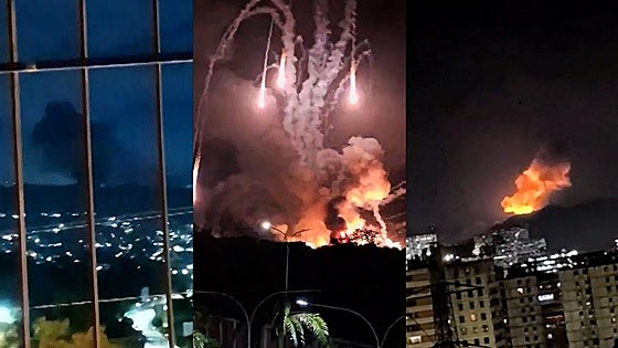 Todos los vídeos del ataque de Estados Unidos a Venezuela: bombardeo de bases militares y captura de Maduro