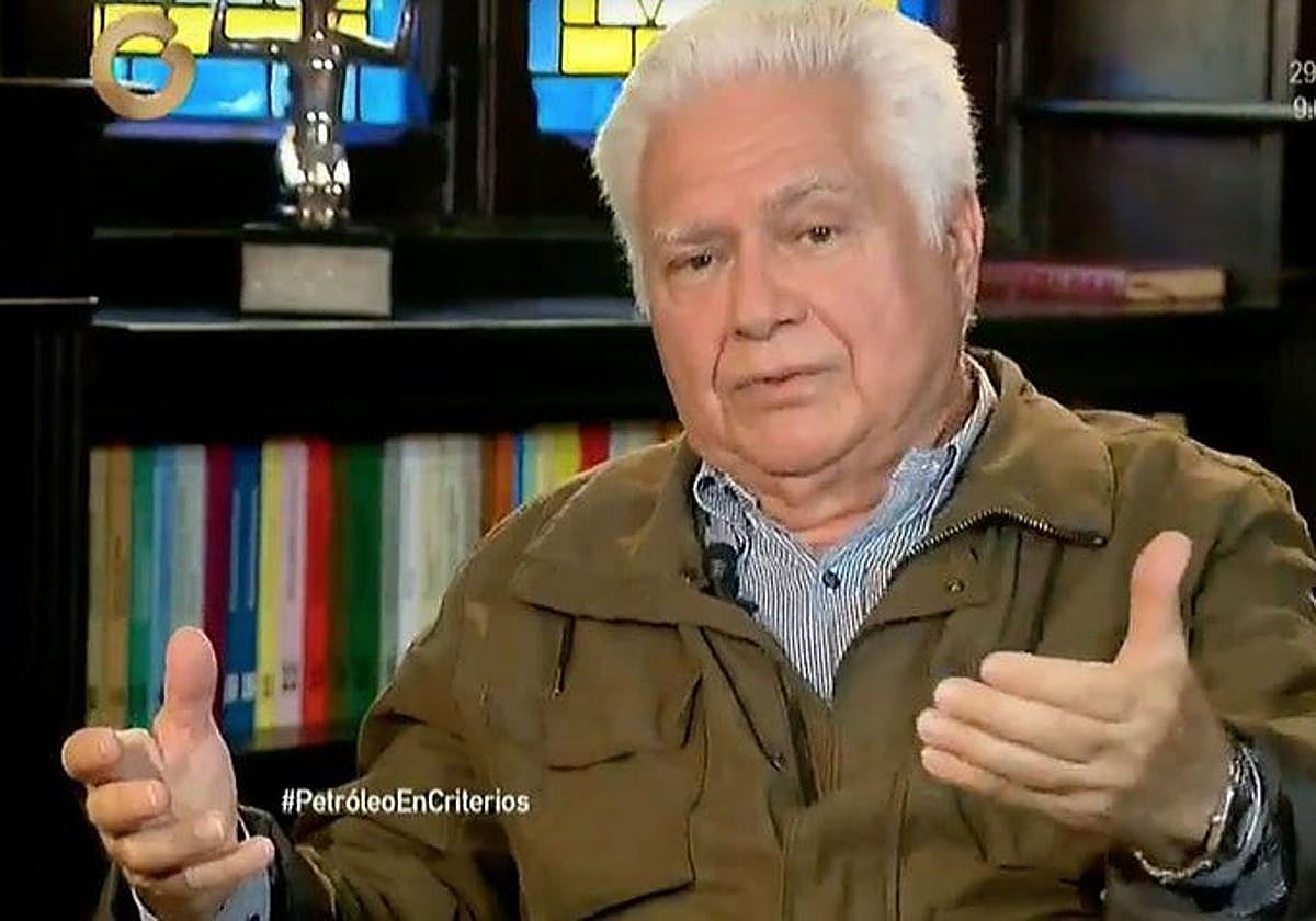 Evanan Romero durante una intervención en 'Globovision', un canal de televisión venezolano