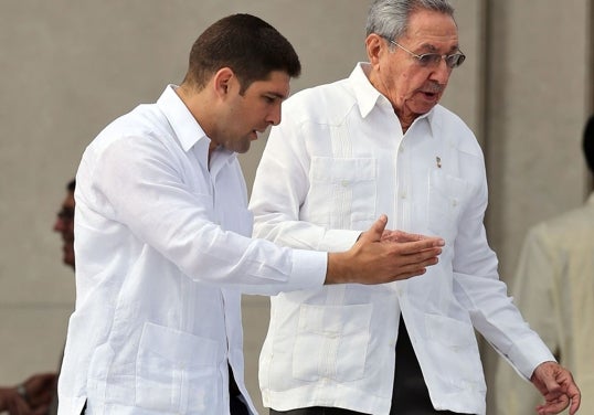 Rodríguez Castro y su abuelo Raúl