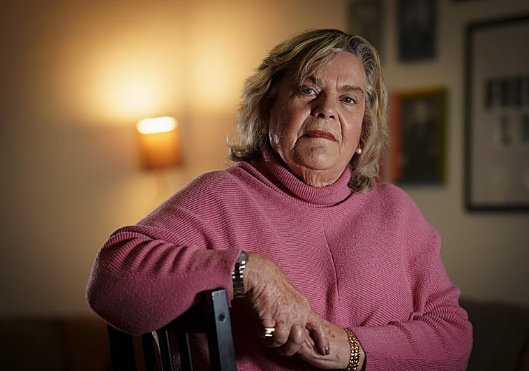 Laura Acosta, asistente personal de María Corina Machado, durante la entrevista con ABC