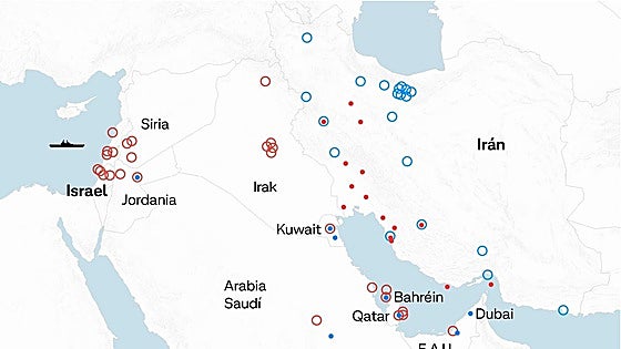 Mapas y gráficos del conflicto entre Irán, Israel y EE.UU. tras la Operación Furia Épica