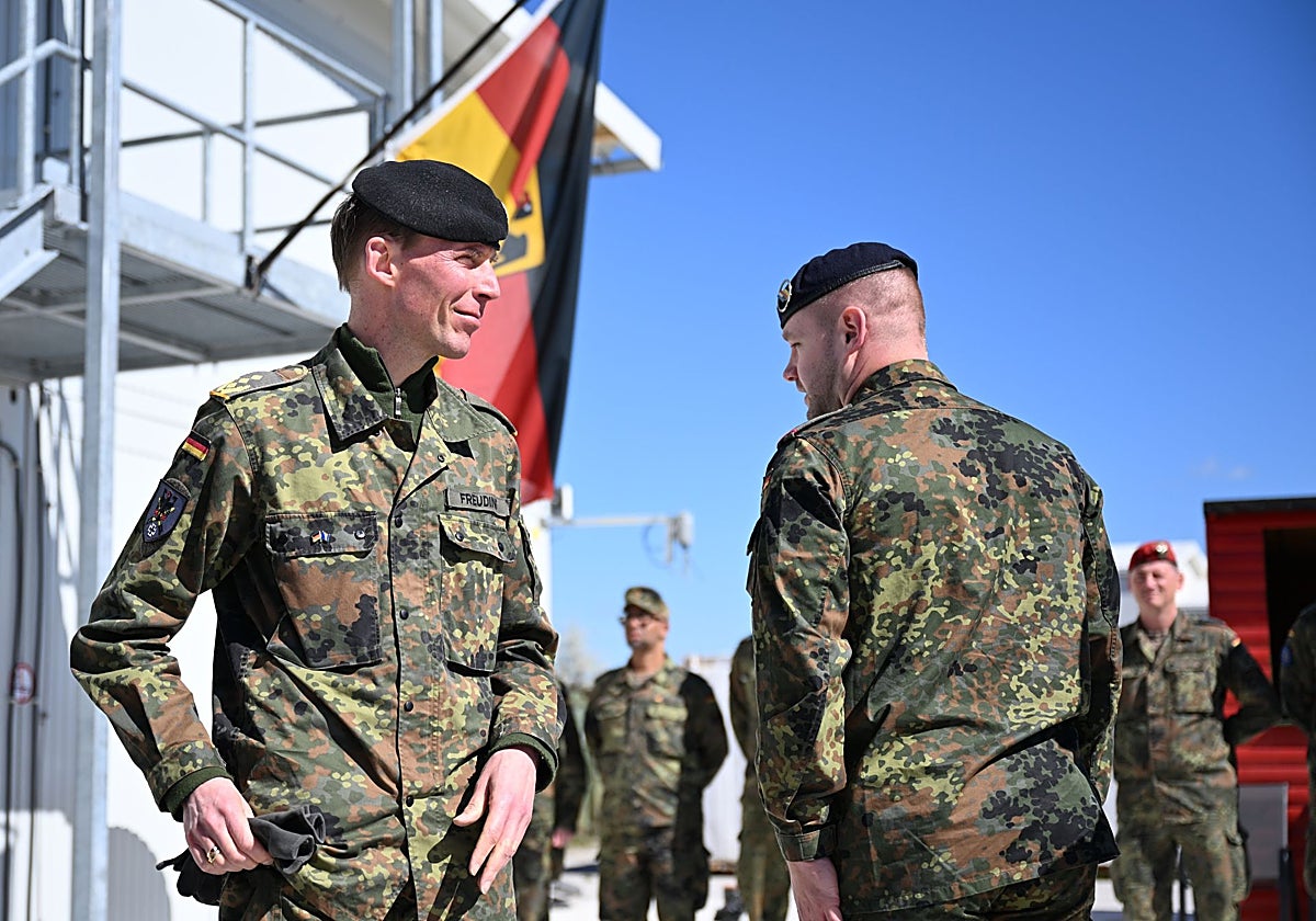 Soldados del Ejército alemán (Bundeswehr) en Sarajevo (Bosnia y Herzegovina).