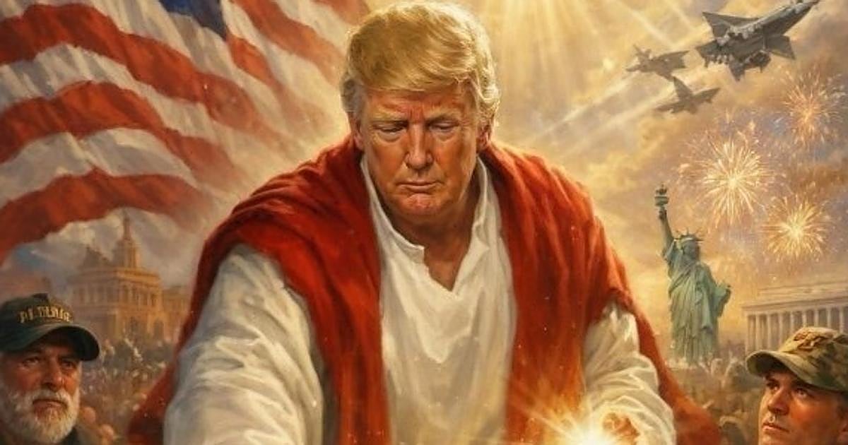 Una Representación Digital: Trump y una Alegoría Mesiánica Generada por IA