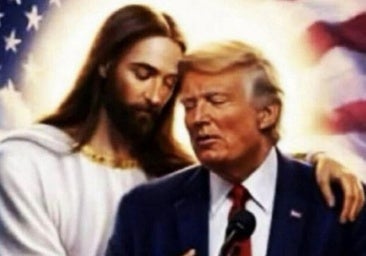 Trump desafía a las críticas con otra imagen con Cristo: «Dios podría estar jugando su carta ganadora»