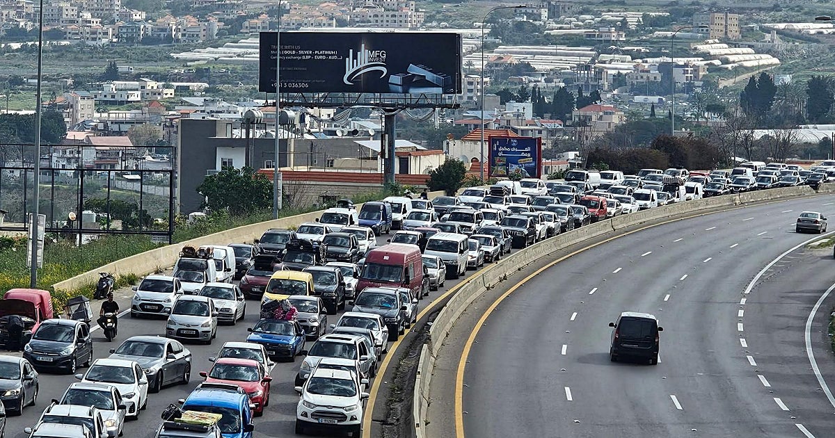 Éxodo de vuelta al sur del Líbano... al menos por diez días