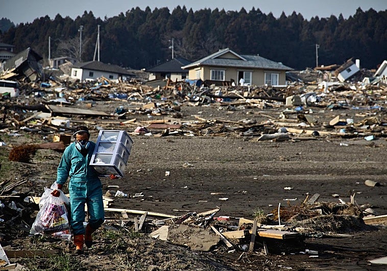 Imagen tras el tsunami de 2011 en Japón.