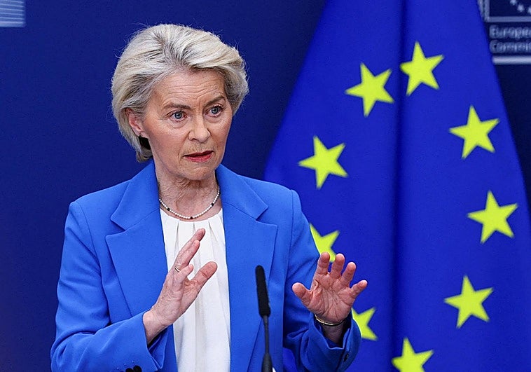 La presidenta de la Comisión Europea, Ursula von der Leyen