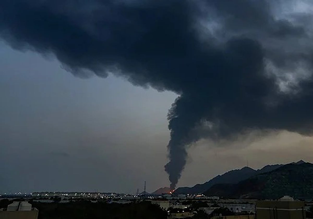 Ataque en el puerto de Fujairah, en Emiratos Árabes Unidos.