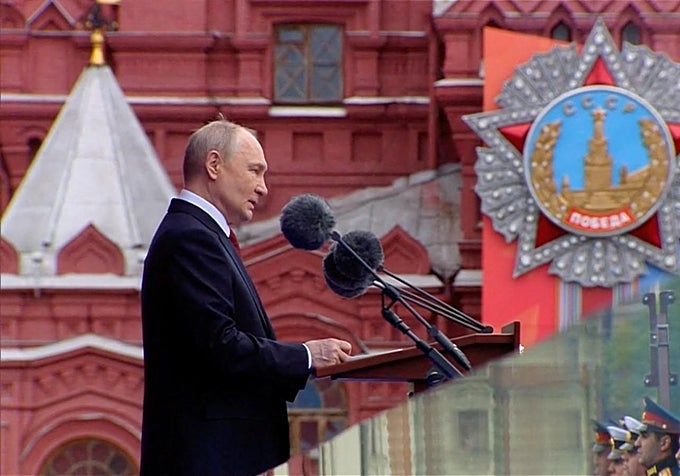 Putin ha alabado en su discurso a los caídos en la guerra de Ucrania.