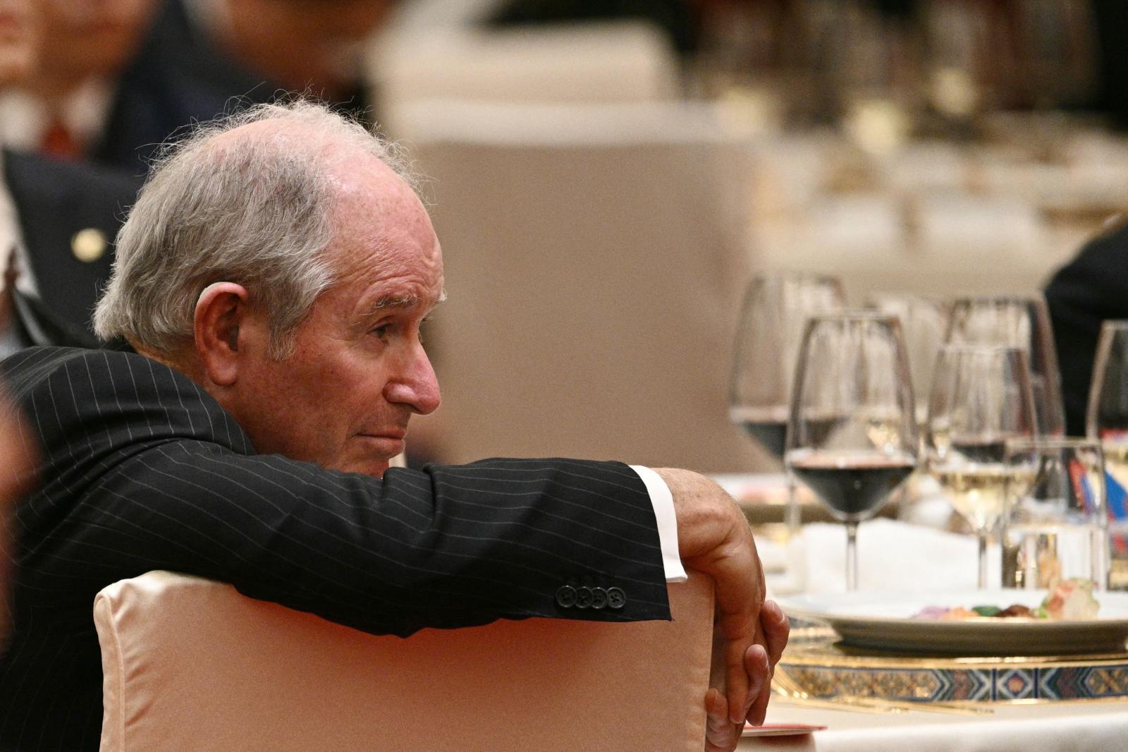 Stephen Schwarzman, de Blackston este jueves en Pekín.
