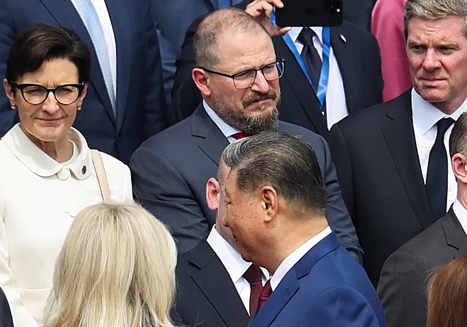 Jane Fraser, de Citigroup delante del presidente chino, Xi Jinping