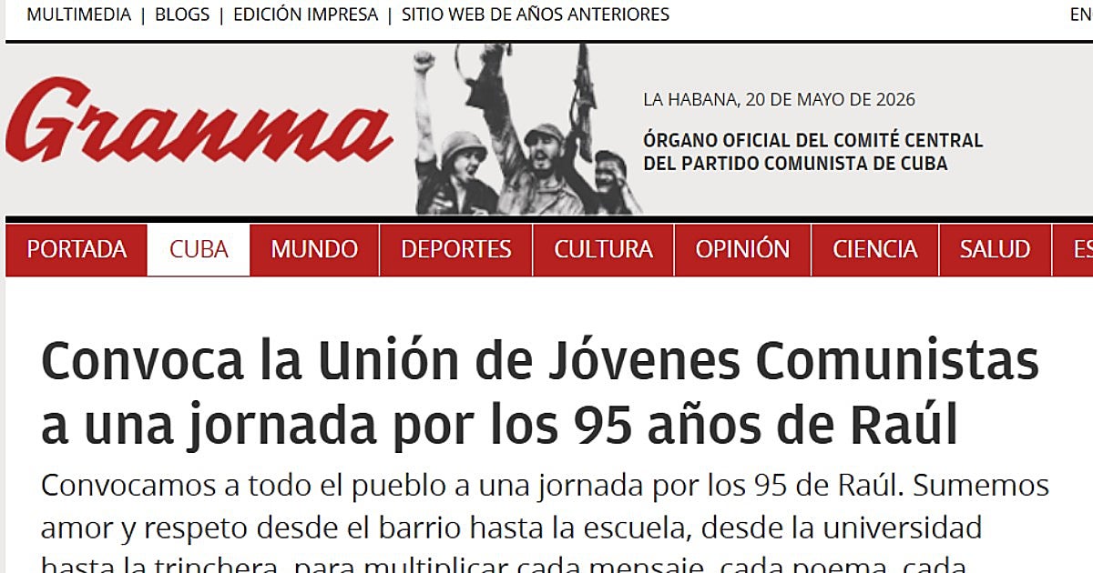 El régimen guarda silencio sobre la imputación de Raúl Castro y convoca una jornada para ensalzarle por su 95 cumpleaños