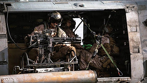 Marines de los Estados Unidos durante un entrenamiento