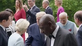 Cena de gala de los líderes del G7 en la cumbre de Évian