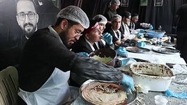 Los musulmanes chiítas en Beirut celebran la segunda jornada de Ashura