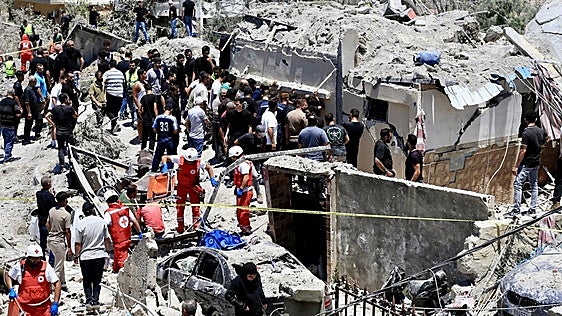 Sin tregua en el sur del Líbano: «Llevamos tres días bajo intensos bombardeos»