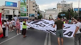 Protesta en Skopje para exigir medidas contra las emisiones de la cementera USJE