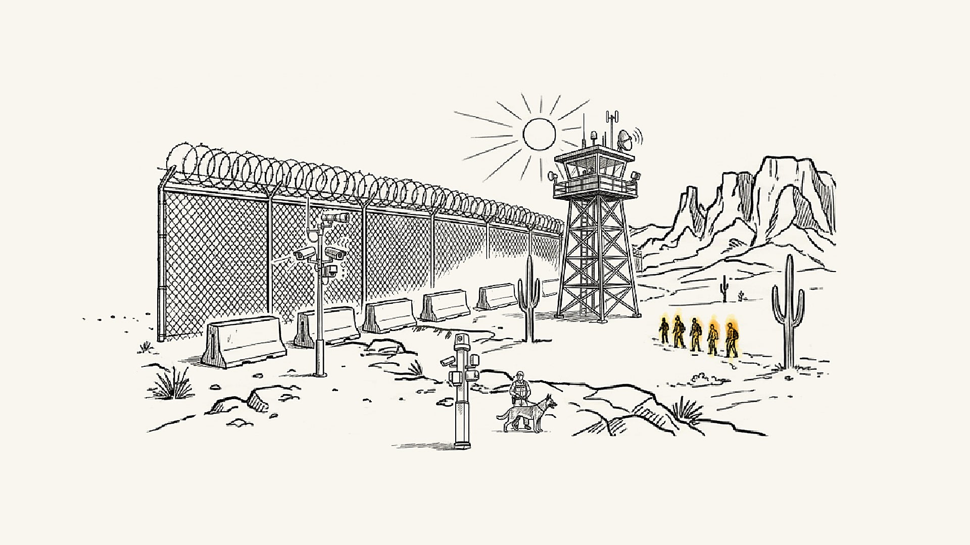 La frontera blindada de Donald Trump