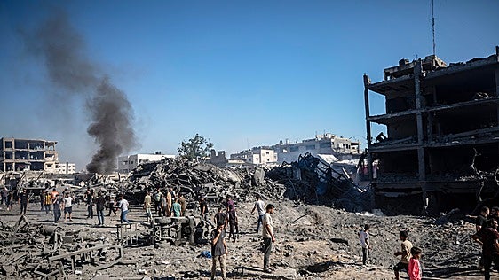 Nuevos bombardeos israelíes en la Franja de Gaza dejan al menos siete muertos desde el sábado por la noche