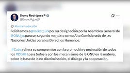 Cuba felicita al alto comisionado de DDHH de la ONU por la renovación de su mandato
