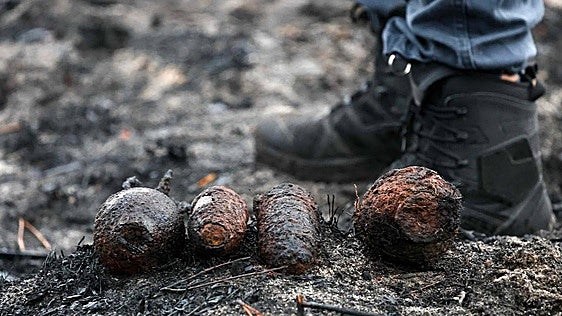 Descubren 400 proyectiles de la Segunda Guerra Mundial tras los incendios de Le Porge (Francia)