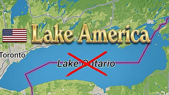 Trump renombra el lago Ontario como lago América en plena guerra comercial con Canadá