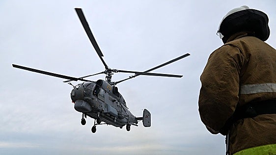 Un helicóptero ruso entra en el espacio aéreo polaco