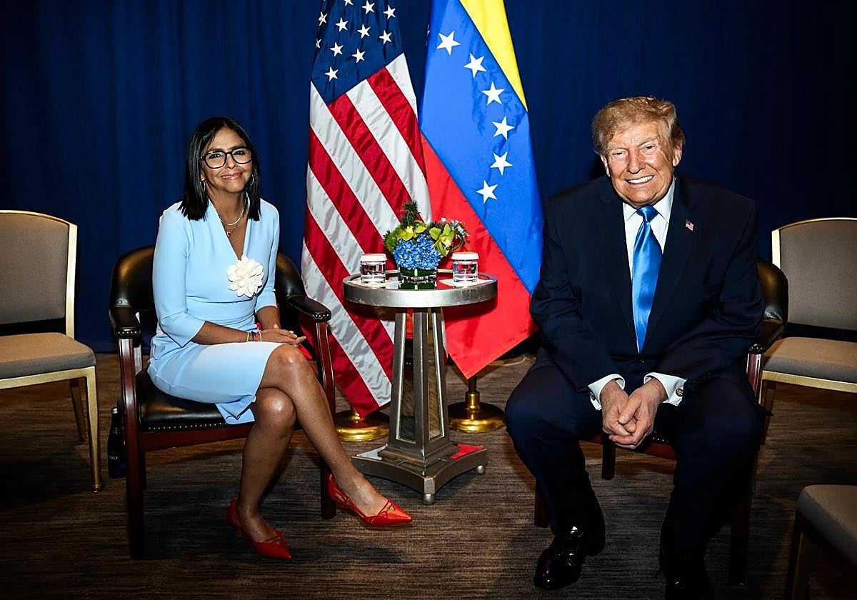 El tirón de orejas de Trump a Delcy en su reunión que anticipó el anuncio electoral