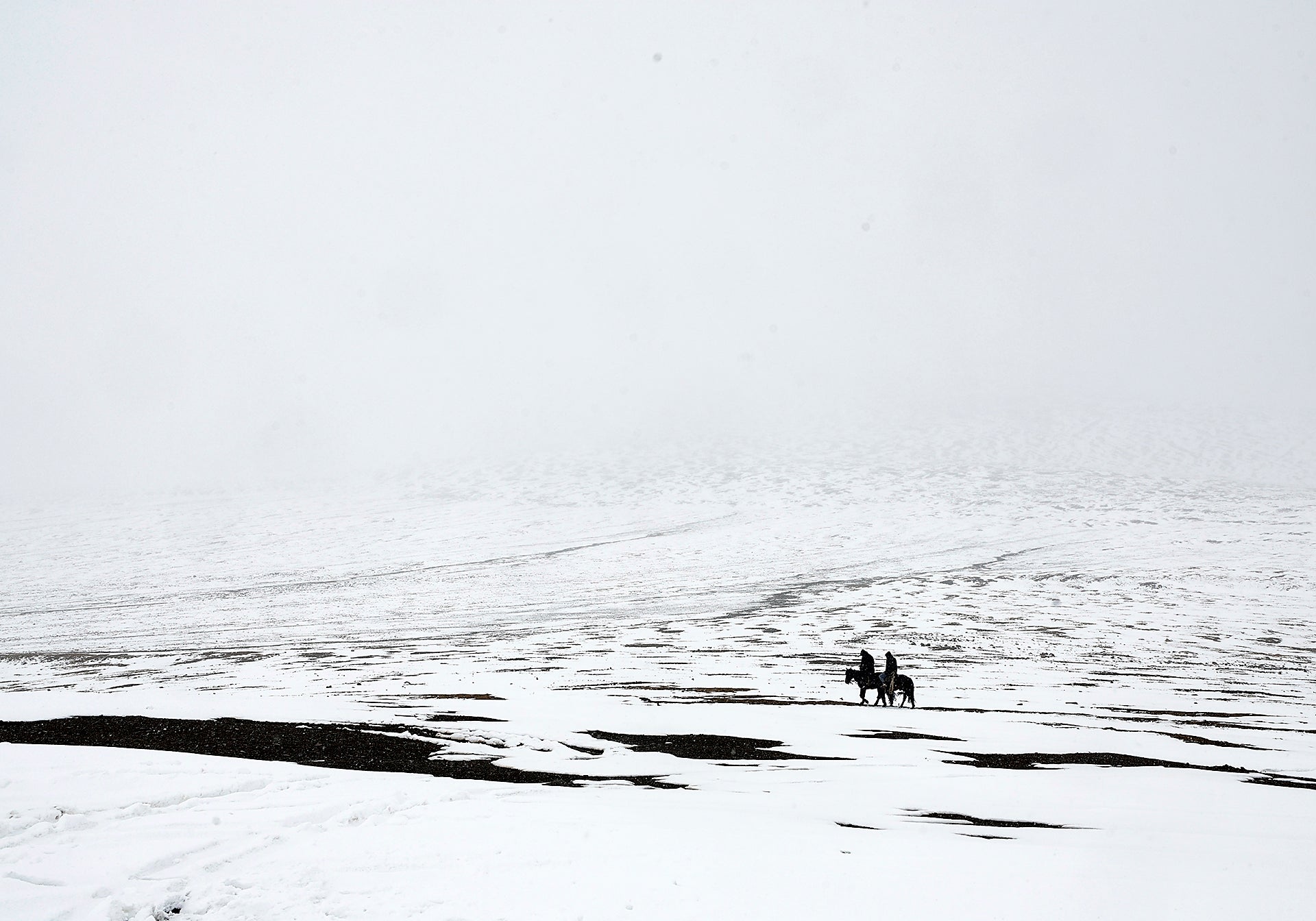 La subida al glaciar es complicada