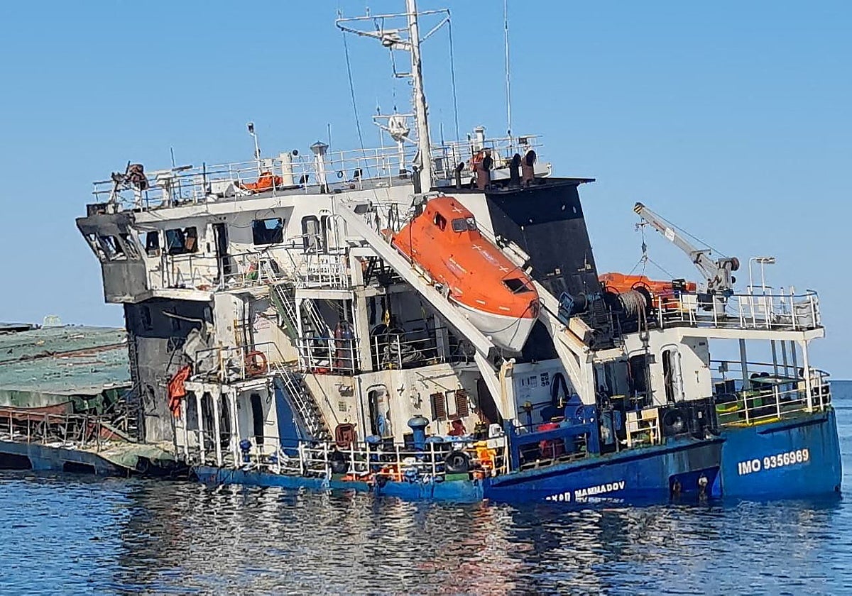 Hundido un barco en el mar Negro de Bulgaria por un ataque de drones