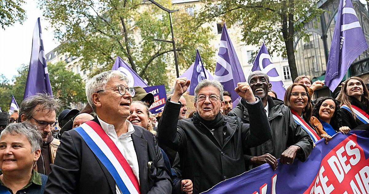 Mélenchon, el impulsor de las protestas en Francia cuestionado por su inacción contra los disturbios