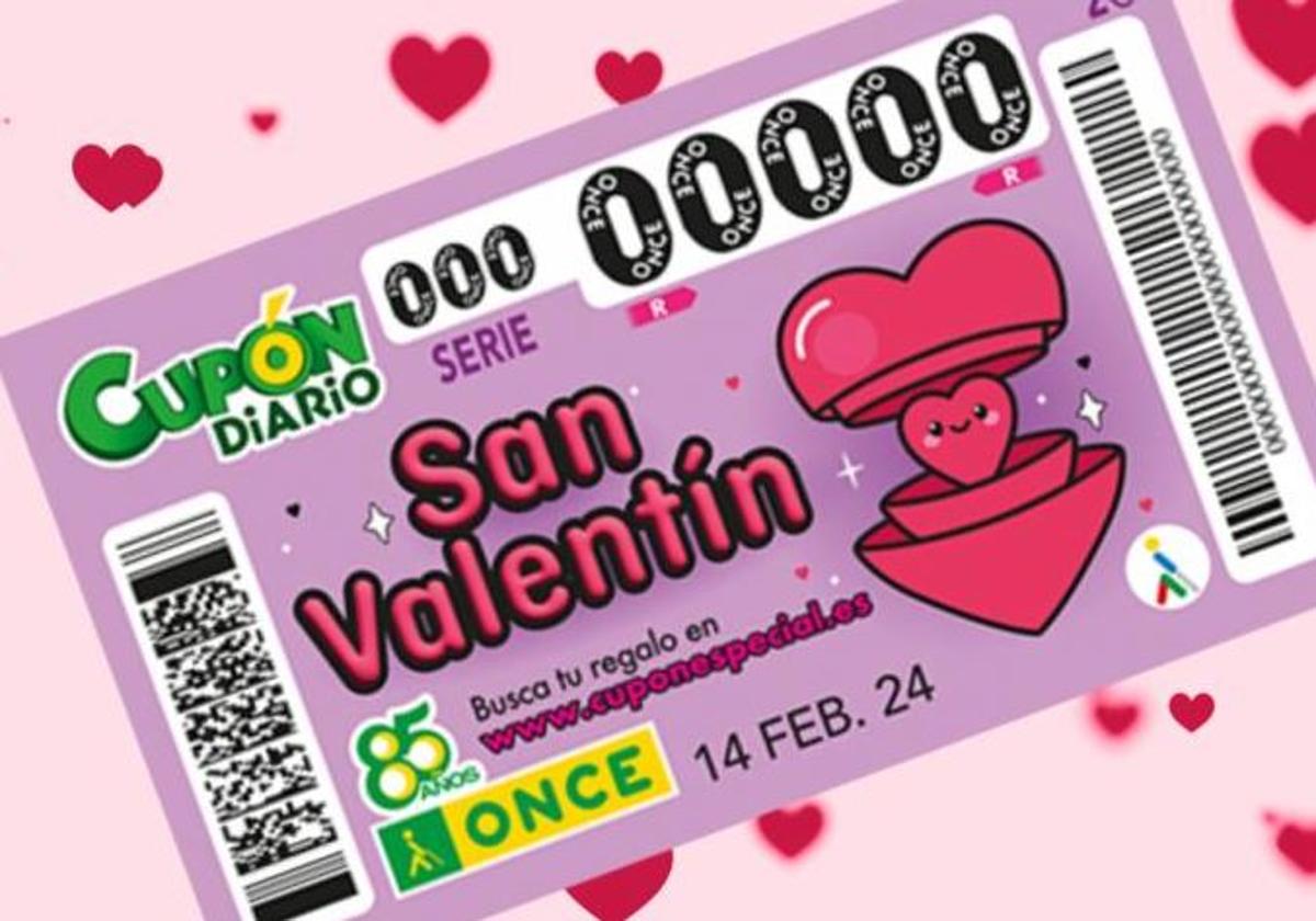 Sorteo Cupón Extra de San Valentín de la ONCE: premios, horario, hasta cuándo se puede comprar y dónde ver en directo