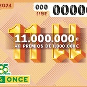Lista de premios del sorteo extraordinario del 11 del 11 de la ONCE