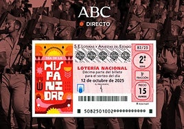 Comprobar Lotería Nacional hoy, en directo: números, resultados, décimo ganador y premios del Sorteo Extraordinario del Día de la Hispanidad del domingo 12 de octubre