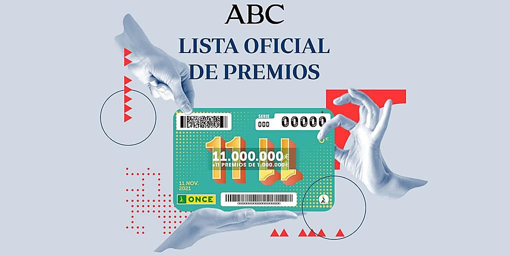 Lista oficial de premios del Sorteo extraordinario del 11 del 11 de la ONCE hoy