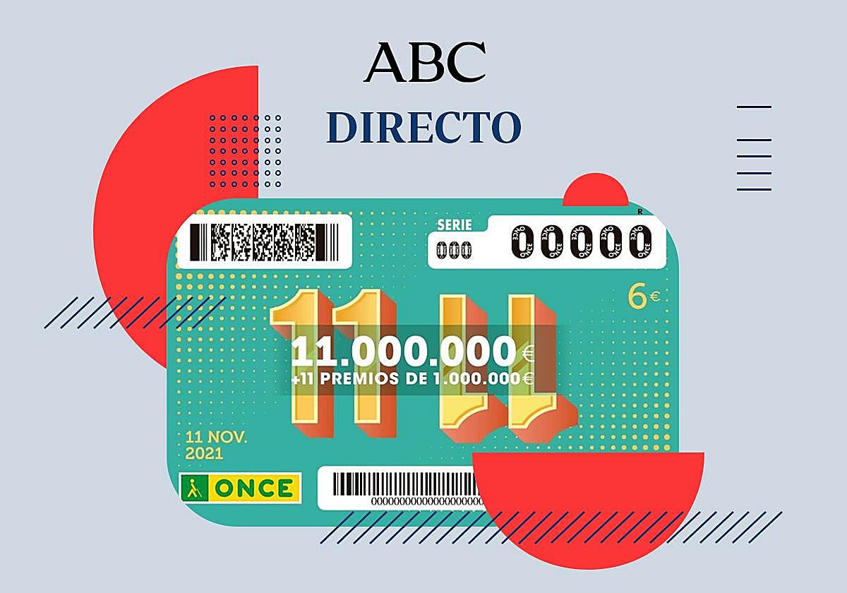 Comprobar resultados sorteo 11 del 11 de la ONCE hoy: números premiados, dónde ha tocado y última hora hoy