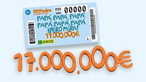 Lista completa de premios del Sorteo Extraordinario del Día del Padre de la ONCE