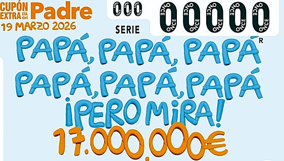 Sorteo Extraordinario del Día del Padre de la ONCE: horario y dónde seguir gratis online hoy