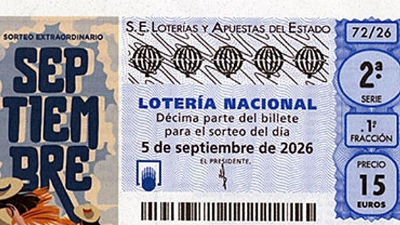 Comprobar Lotería Nacional hoy, en directo: resultados del Sorteo Extraordinario de Septiembre, números, décimo ganador y premios del sábado 5 de septiembre