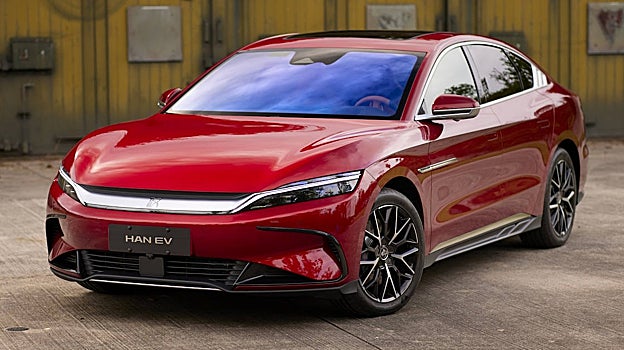 El sedán eléctrico BYD Han