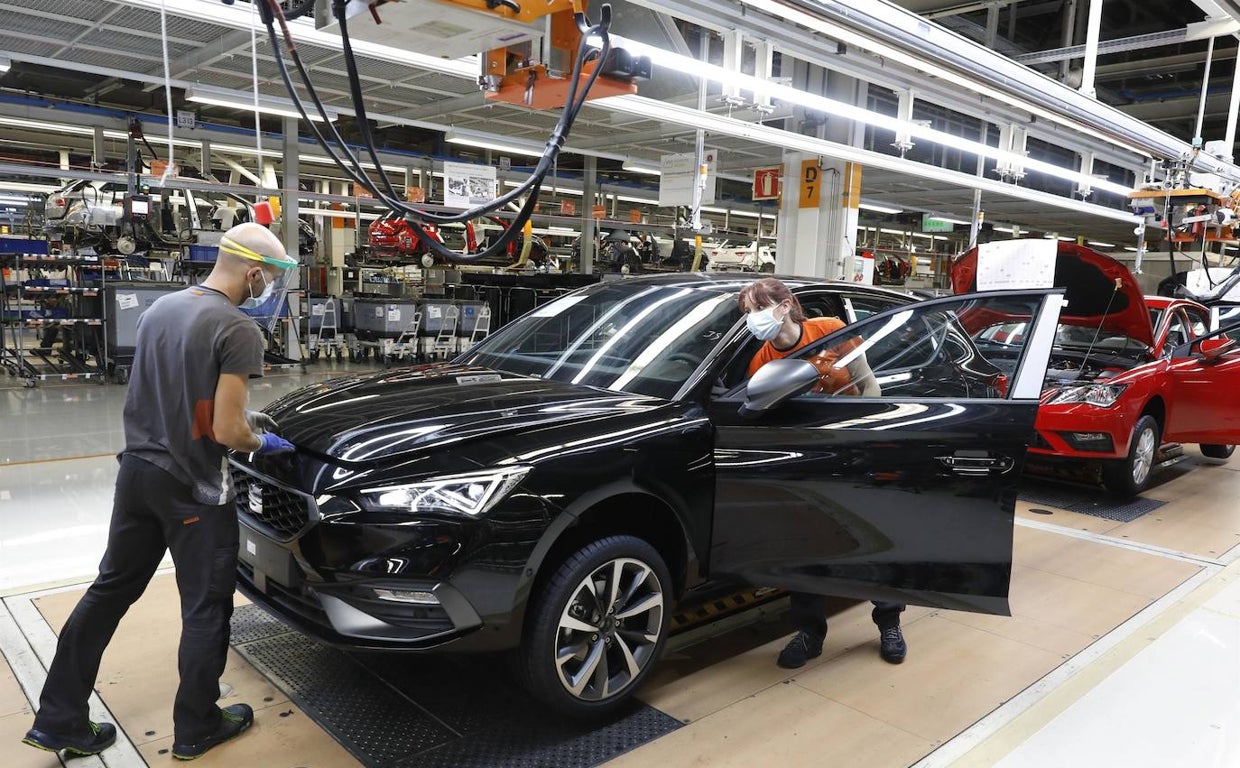 Línea de montaje en Seat Martorell