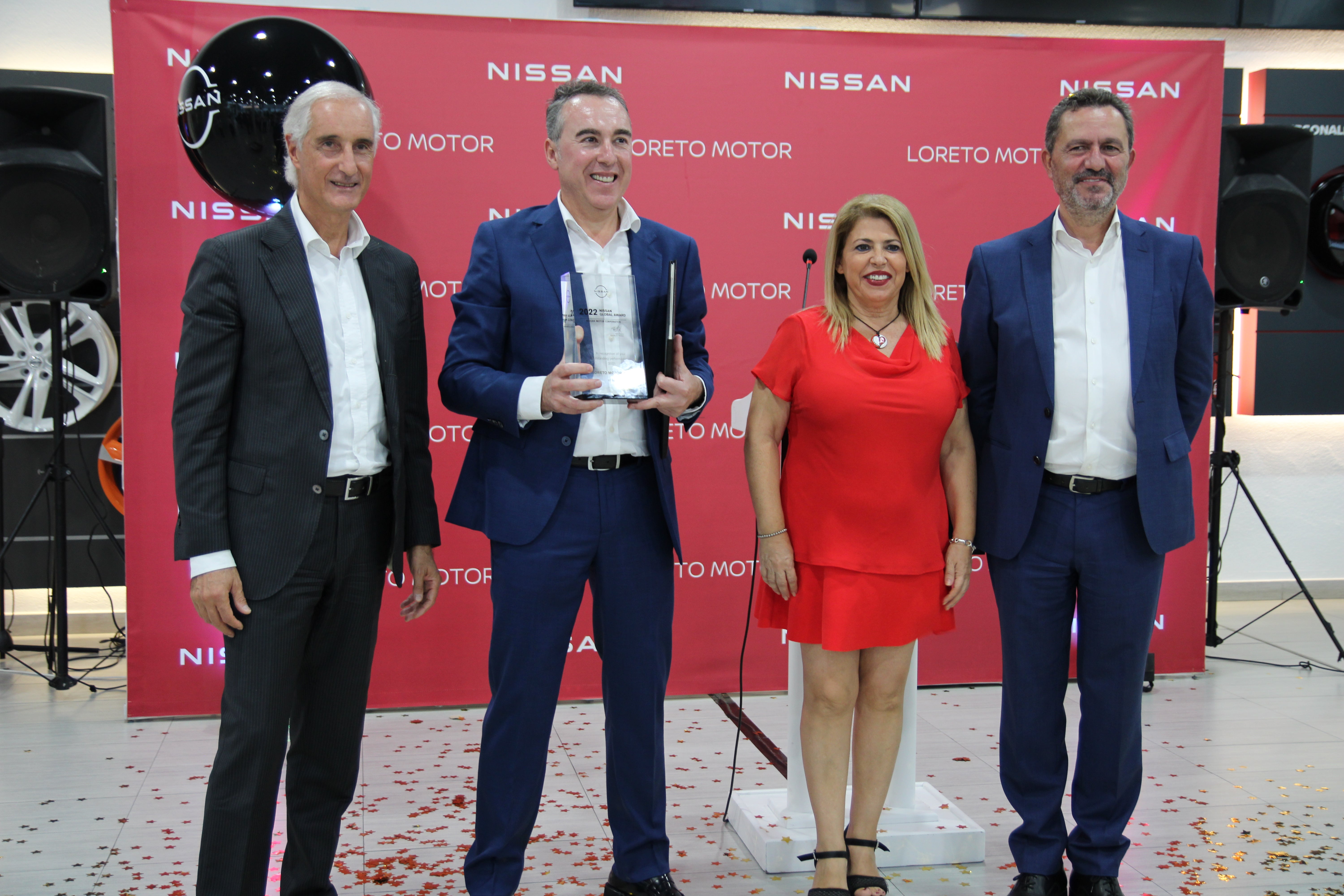 El gerente de Loreto Motor, Toni Reina, comentó: "Recibir este Nissan Global Award va mucho más allá de la entrega de un trofeo; supone mostrarse ante todos con el distintivo que acredita al concesionario como la élite de la Red Nissan mundial, en base a la eficiencia, la calidad y profesionalidad del equipo"