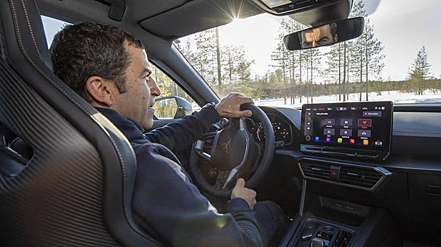 Gené al volante del Formentor