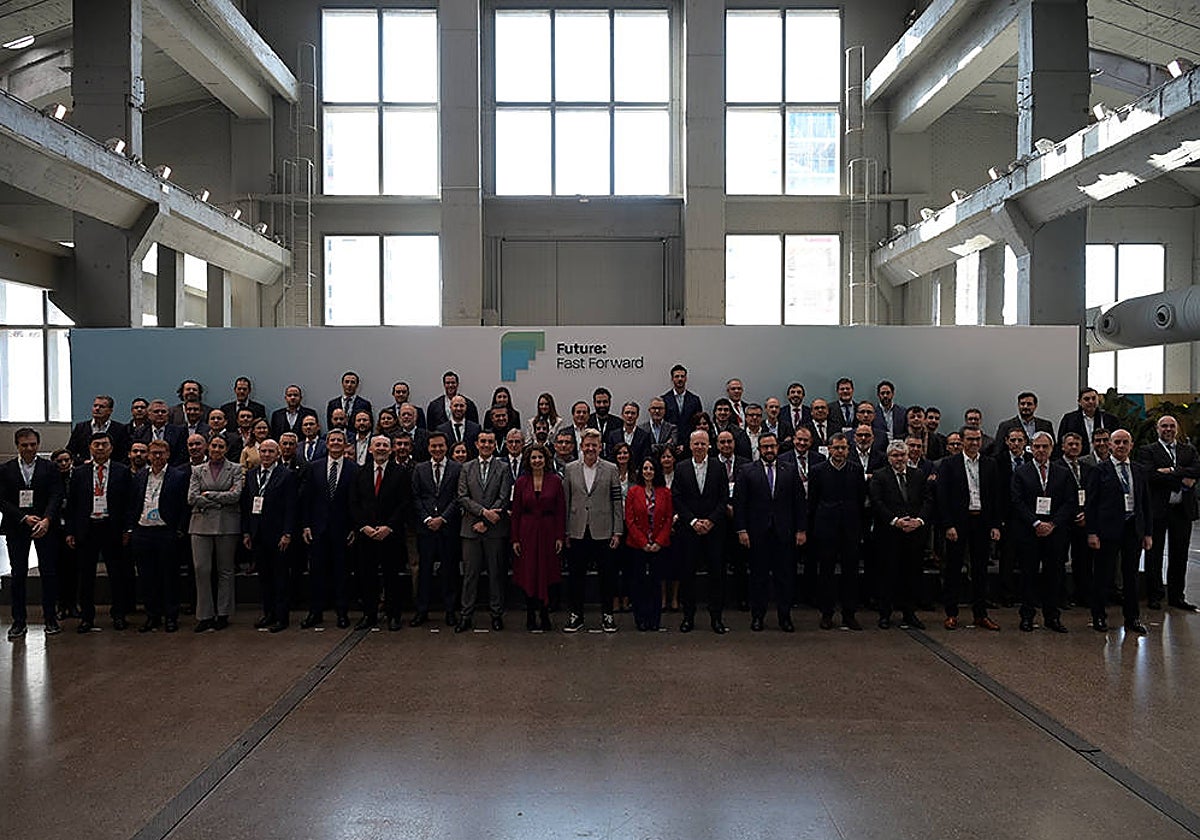 Foto de familia de los promotores del proyecto