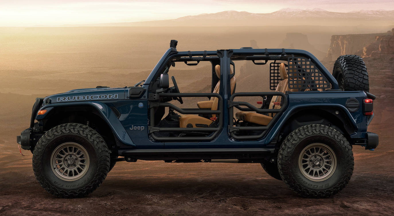 Cada concepto cuenta también con los últimos JPP de producción y prototipos de Mopar, desarrollados con rigurosas especificaciones y la legendaria capacidad 4x4 en mente