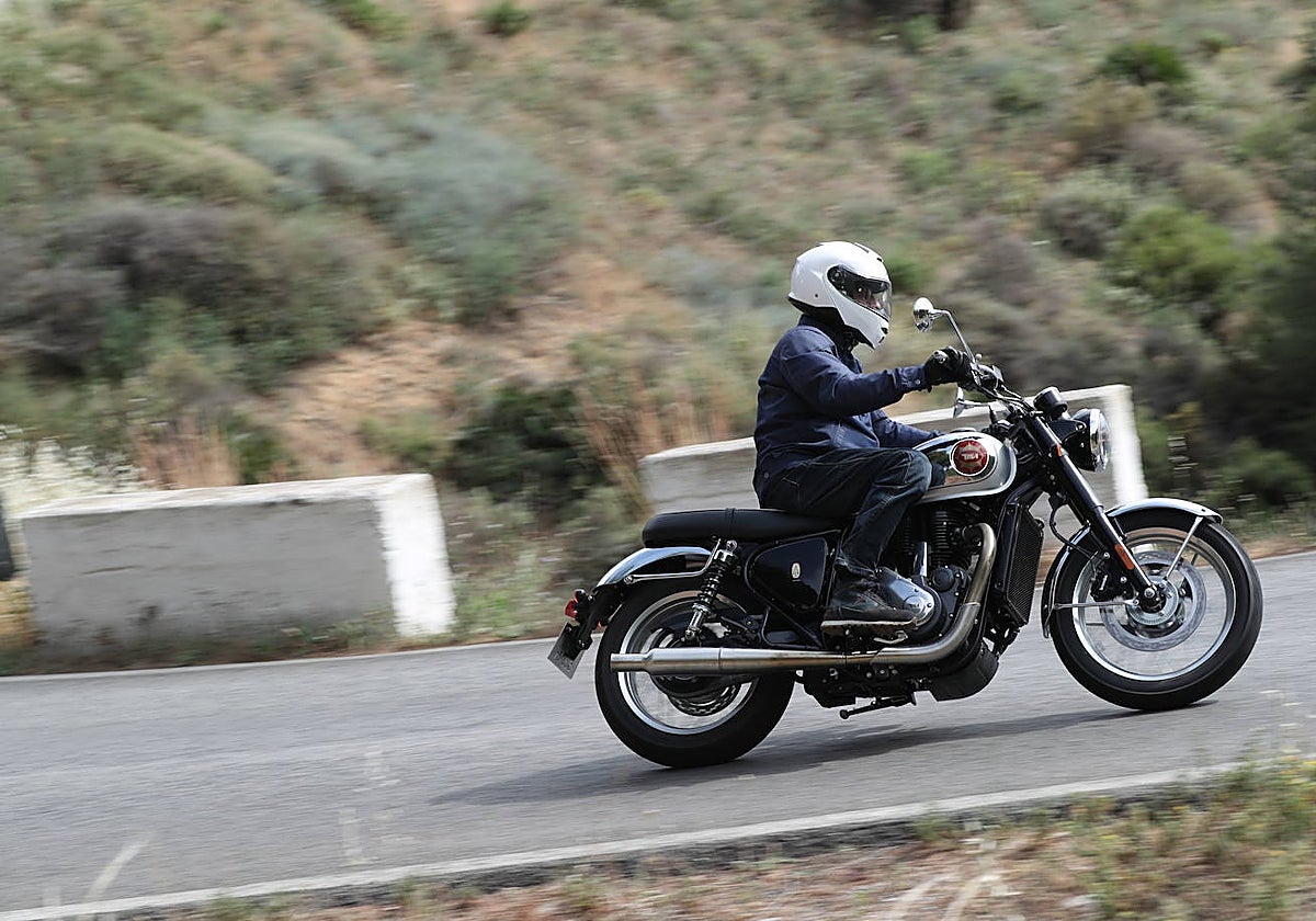 La moto en carretera