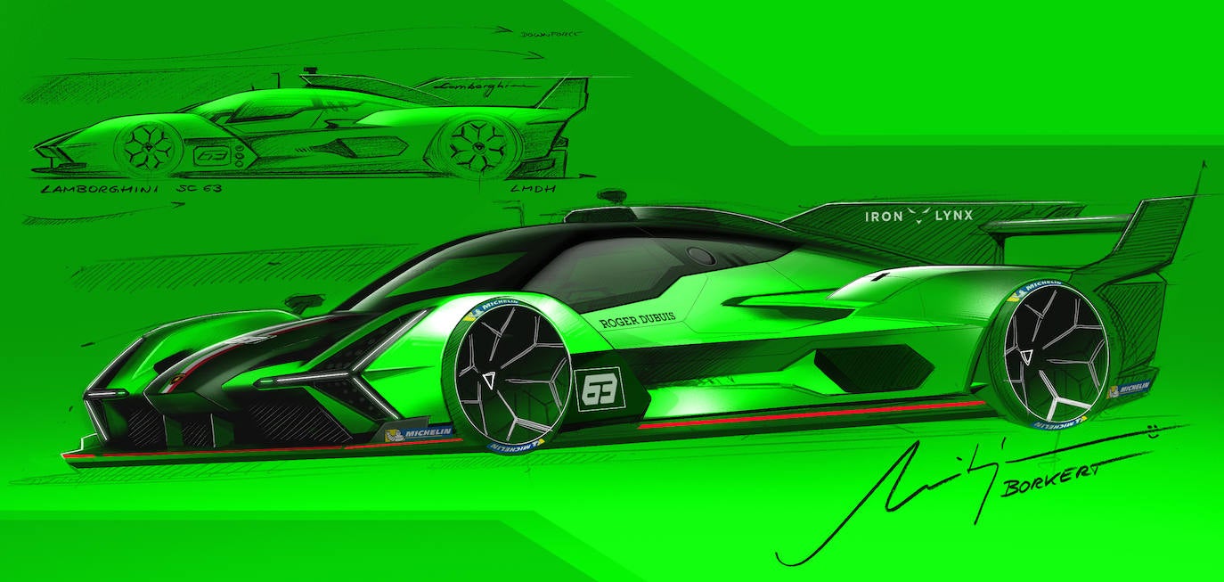 La carrocería ha sido diseñada por el departamento de diseño Centro Stile de Lamborghini, en colaboración con el equipo de diseño de competición. Presenta un estilo característico de la marca en todo el coche, incluidas las icónicas luces en forma de ‘Y’ en las partes delantera y trasera.