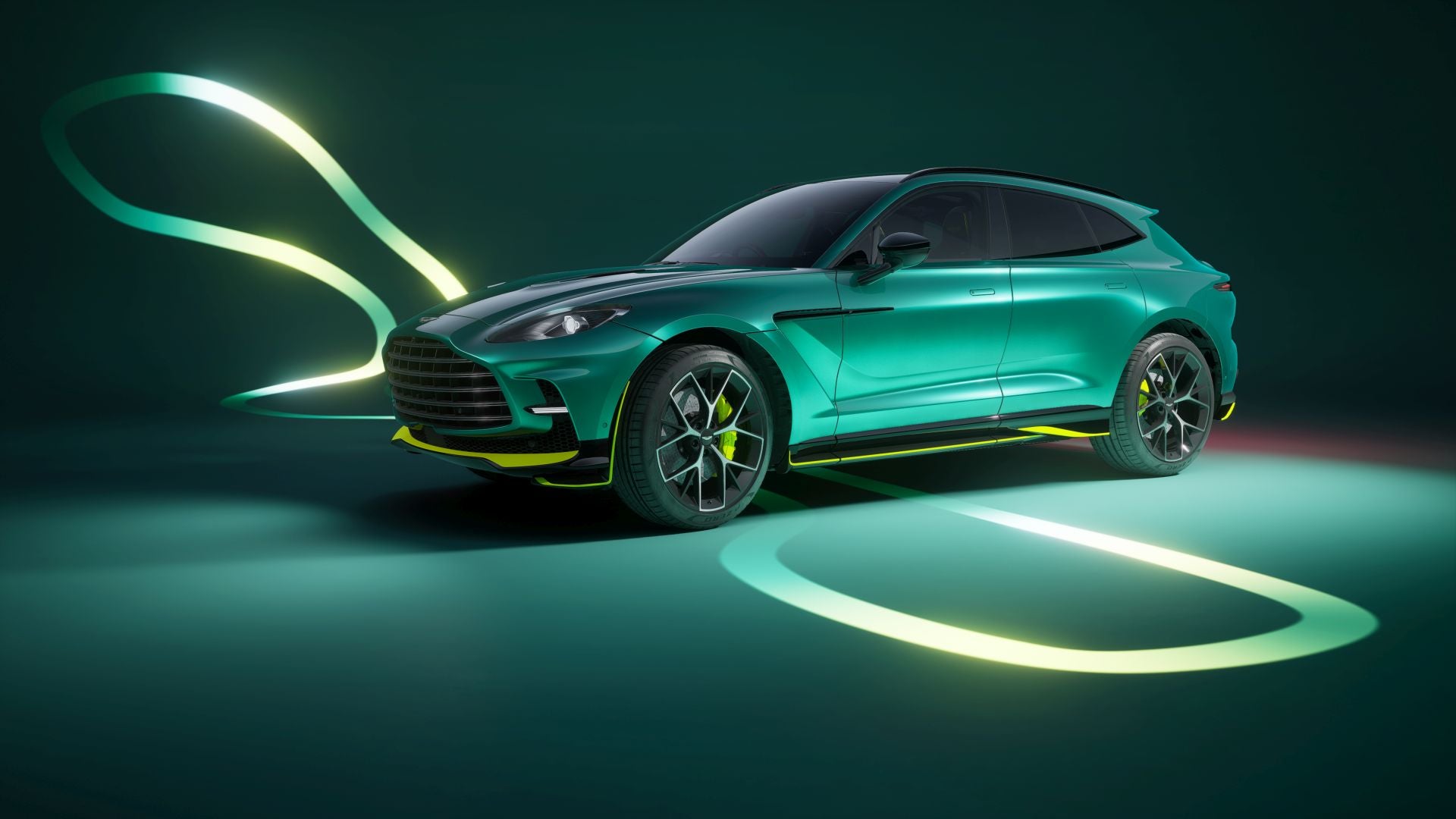 Aston Martin ha añadido detalles en fibra de carbono al DBX.